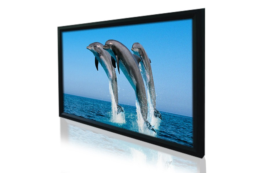 100" 169 fixed frame screen 4k ready