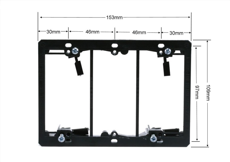 Wall Plate Triple Gang Mounting Bracket