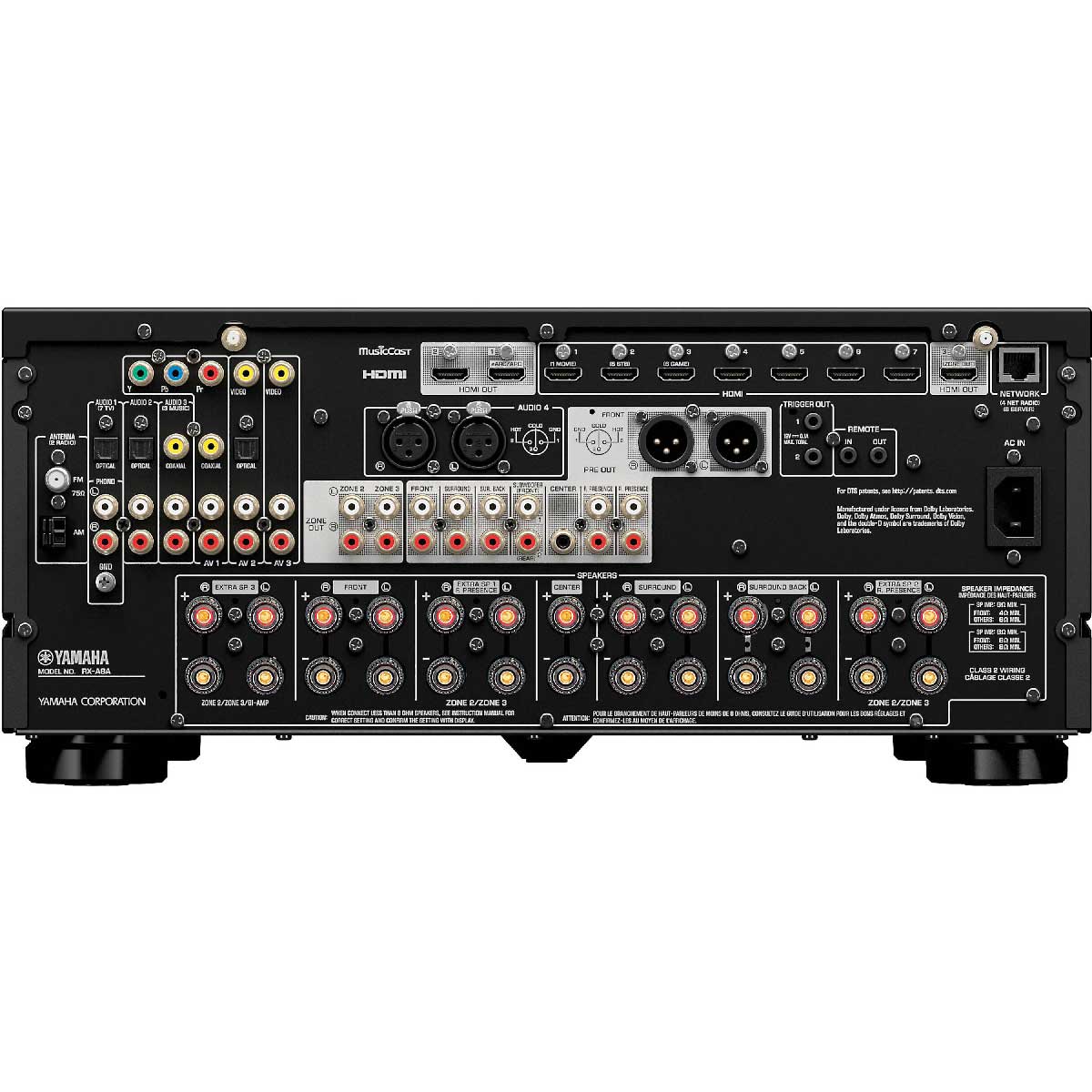 Yamaha Aventage RXA8A 11.2Channel Home Theater eceiver with Dolby